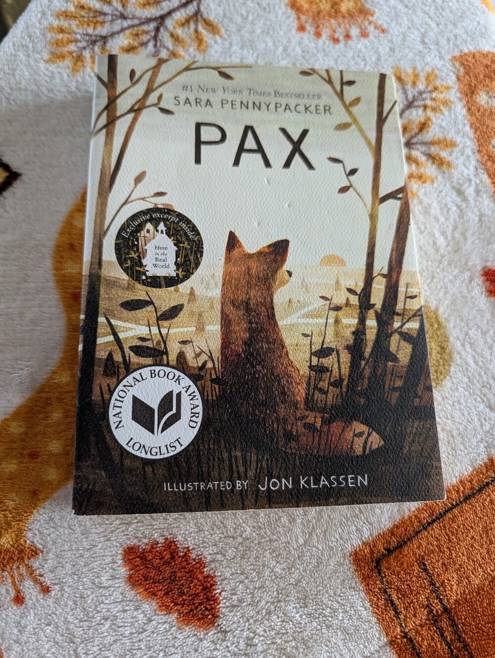 PAX Softcover Book By Sara Pennypacker